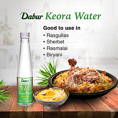 Dabur Keora water - Authentic flavour for  Briyani's and Desserts, 250 ml  