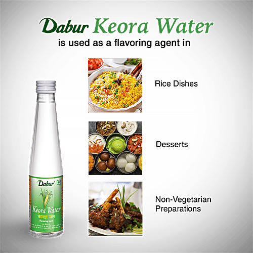 Dabur Keora water - Authentic flavour for  Briyani's and Desserts, 250 ml  