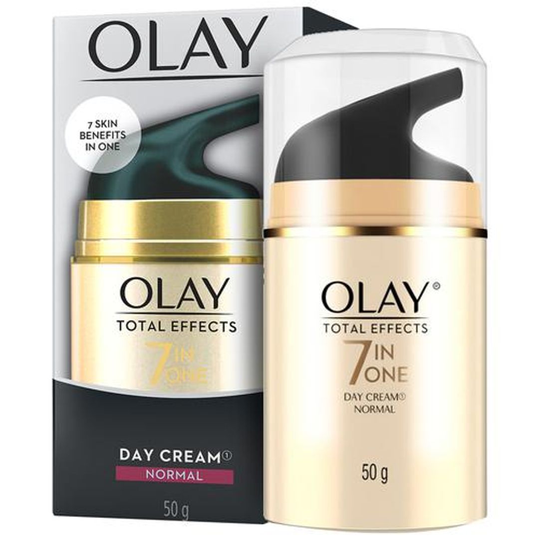 Olay Total Effects 7 In One Day Cream - Normal, Hydrates & Moisturises The Skin, Minimises Pores, 50 g 