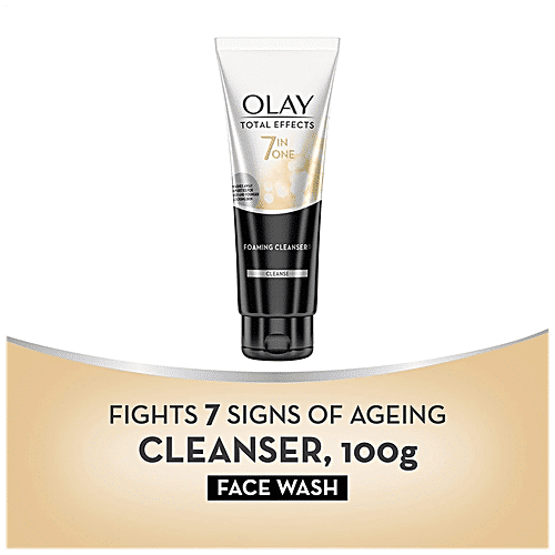 Olay Total Effects 7-In-One Foaming Cleanser - Removes Dirt, Oil & Makeup, 100 g  