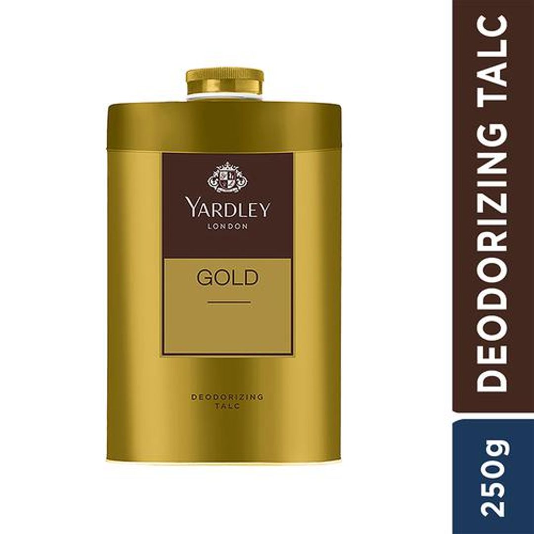 Yardley London Gold Deodorizing Talc - For Men, 250 g 