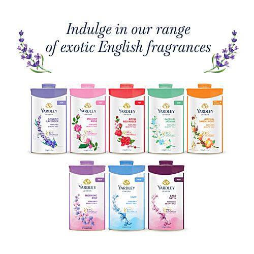 Yardley London English Lavender Fragrant Beauty Talc, 250 g