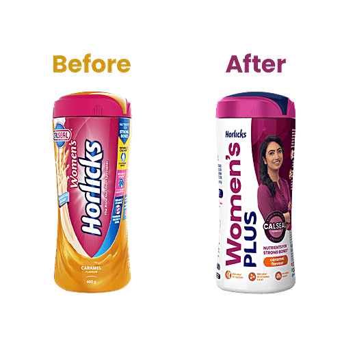 Horlicks Women's Plus Caramel, 400 g Jar 