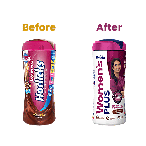 Horlicks Women's Plus, Chocolate, 400 g Jar 