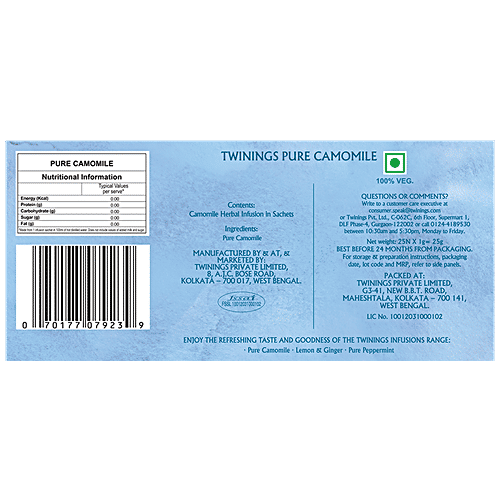 Twinings Tea - Camomile, 25 g (25 Bags x 1 g each) 