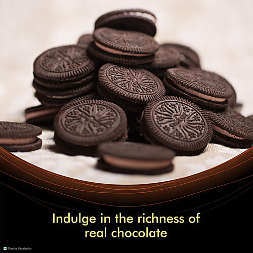 Sunfeast Dark Fantasy Dark Crunch With Choco Creme Sandwich Biscuits, 79 g