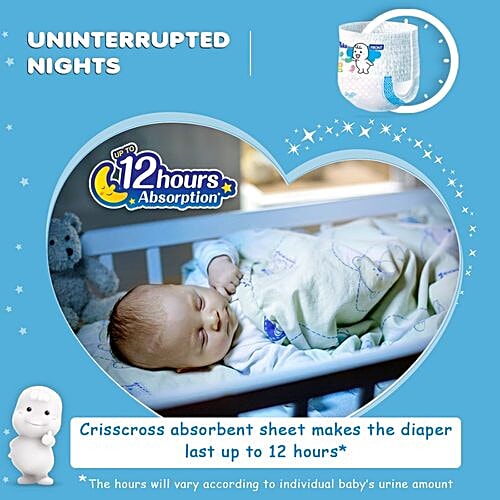 Mamypoko Extra Absorb Diaper Pants - L, 9-14 kg, Crisscross Absorbent Sheet, Upto 12 Hours Absorption, 32 pcs  