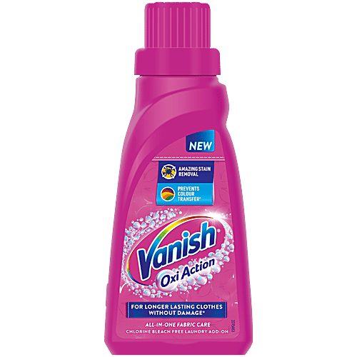 Vanish Oxi Action All In One Colour Safe Detergent Liquid Booster, 400 ml  Removes Tough Stains and Brightens Colours, Liquid Detergent Add On