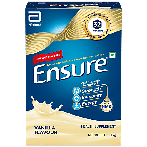 Buy Ensure Nutritional Powder Vanilla Flavour 1 Kg Tin Online At Best