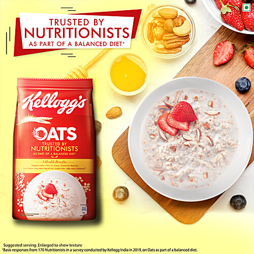 Kellogg's Oats Trusted By Nutritionists, 450 g Goodness of Protein & Fibre