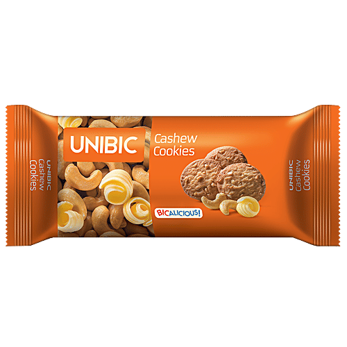 Unibic Cashew Cookies, 67.5 g Pouch Zero Trans Fat, Zero Cholesterol