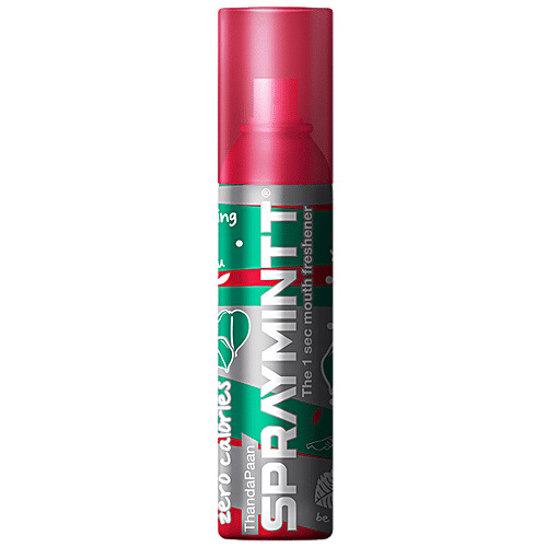 Spraymintt Mouth Freshener - Thanda Pan Flavour, Long Lasting Freshness, 15 g  Zero Calories, Germ Free