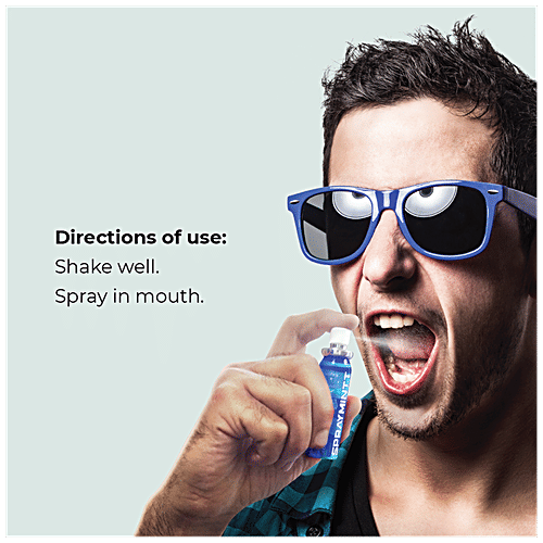 Spraymintt Mouth Freshener - Thanda Pan Flavour, Long Lasting Freshness, 15 g  Zero Calories, Germ Free