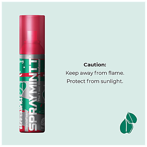 Spraymintt Mouth Freshener - Thanda Pan Flavour, Long Lasting Freshness, 15 g  Zero Calories, Germ Free