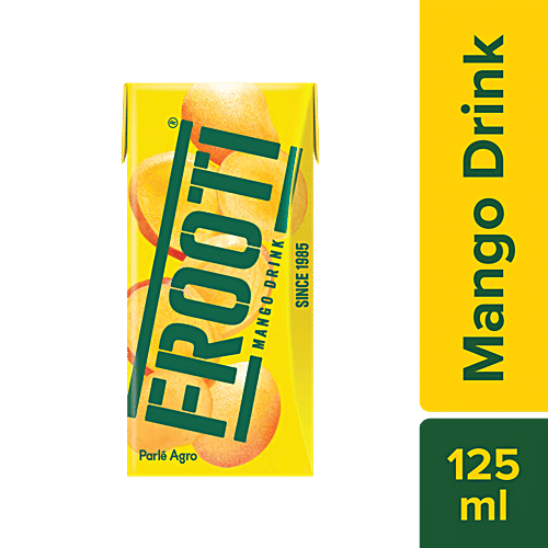Frooti Mango Drink, 125 ml Zero Fat