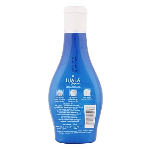 Buy Ujala Supreme Fabric Whitener 75 ml Bottle Online at Best Price. of Rs 28 bigbasket