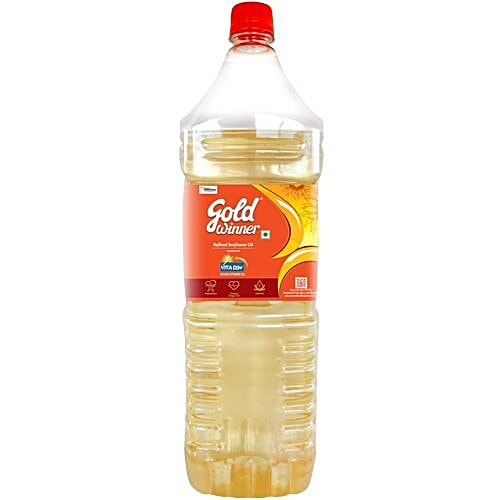 Gold Winner Refined Oil - Sunflower, 2 L Jar 