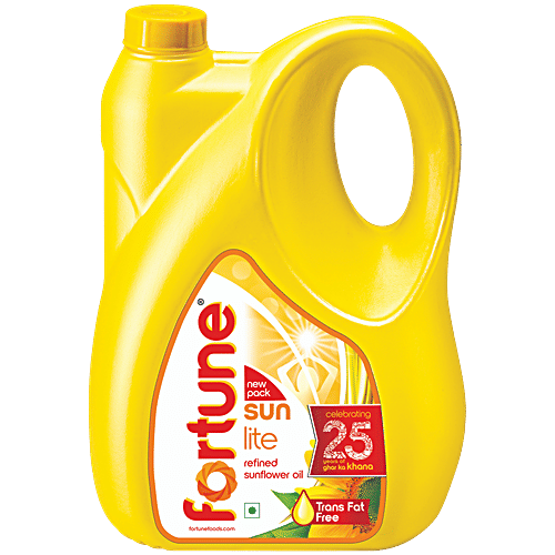 Fortune Sunlite Refined Sunflower Oil, 4.35 kg  Trans Fat Free