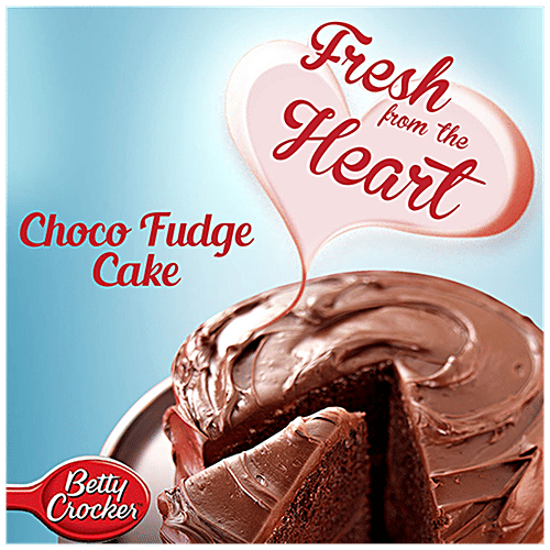 Betty Crocker Cake Mix - Choco Fudge Rich Chocolate, 475 g Carton