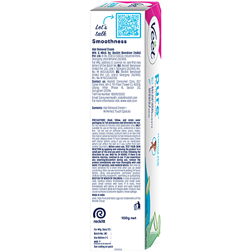 Veet Pure Hair Removal Cream - Sensitive Skin, For Women, 100 g  