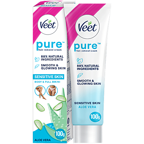 Veet Pure Hair Removal Cream - Sensitive Skin, For Women, 100 g  