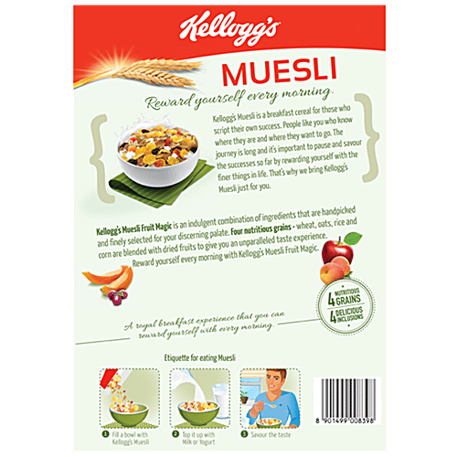 Buy Kelloggs Muesli Fruit Magic 500 Gm Carton Online At Best Price of