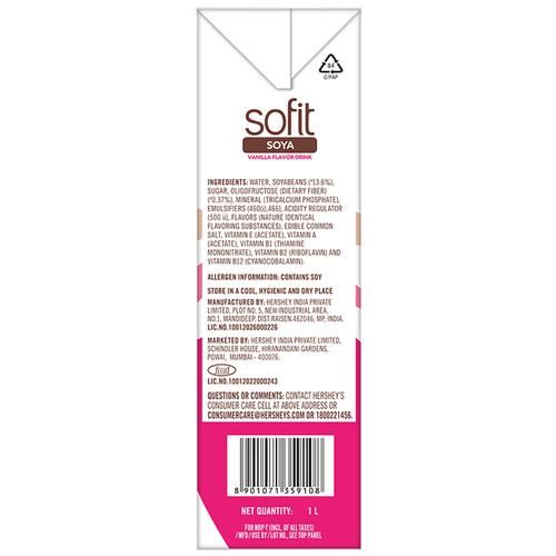 Buy Sofit Soya Milk Vanilla 1 L Tetra Online At Best Price of Rs 131 ...