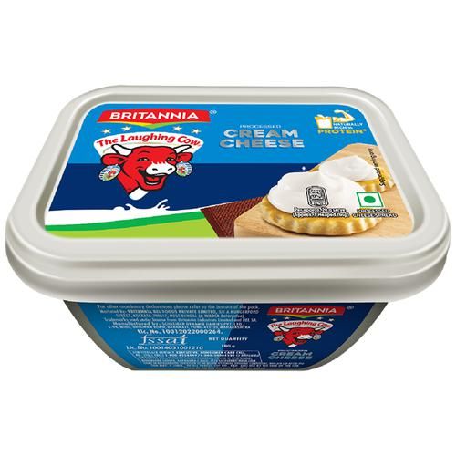 Britannia The Laughing Cow Processed Cream Cheese Spread - Goodness Of  Cow's Milk, 180 g
