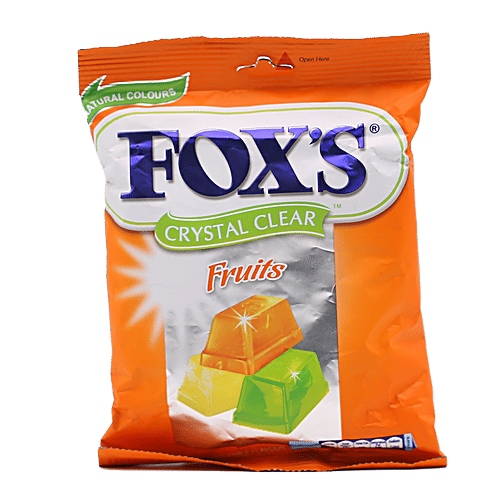 Buy Foxs Crystal Clear Candy Fruits Flavored 90 Gm Online at the Best