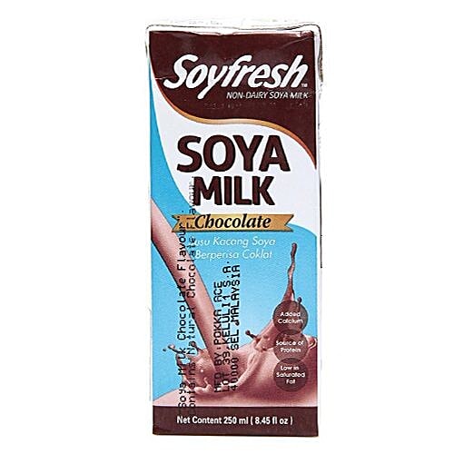 Soyfresh Soya Milk - Chocolate, 250 ml Carton Added Calcium & Source of Protein