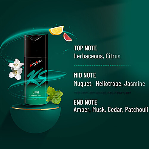 KamaSutra Deodorant Spray For Men - Urge, 150 ml Bottle 