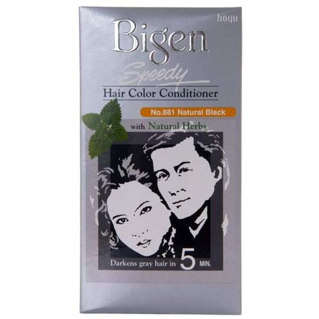 Bigen Hair Colour Conditioner - Natural Black, No. 881, 40 + 40 g 