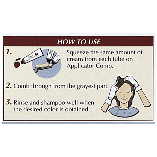 Bigen Hair Color Conditioner - Brownish Black (No. 882), 1 pc (40 g + 40 g) Darkens Gray Hair in 5 min.