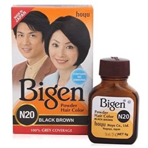 Buy Bigen Hair Color Powder - Black Brown (No. 20), 1 pc Carton Online at  desertcartCroatia