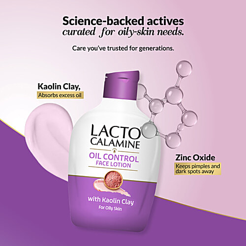 Lacto Calamine Kaolin Clay Face Lotion For Oily Skin, 120 ml  