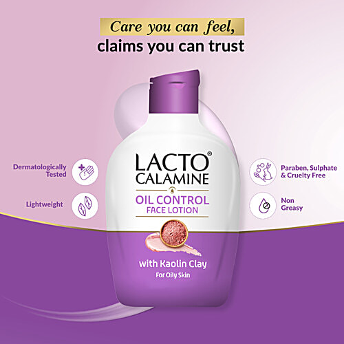 Lacto Calamine Kaolin Clay Face Lotion For Oily Skin, 120 ml  