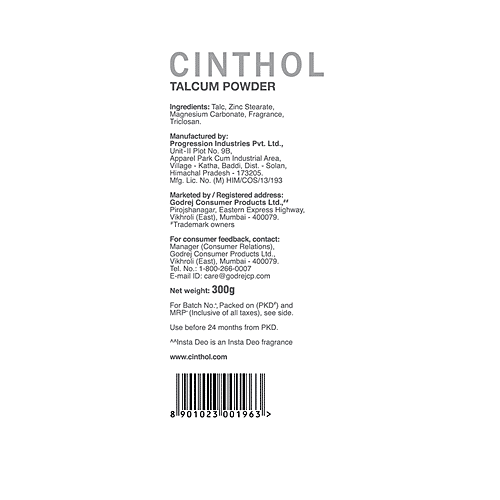 Godrej Cinthol Deo Talc, 300 g  
