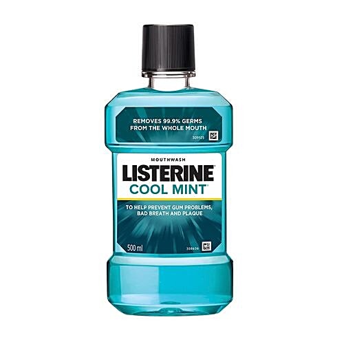 Listerine Mouthwash - Cool Mint, 500 ml Bottle 