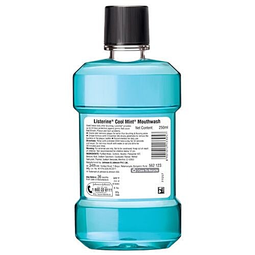 Listerine Mouthwash - Cool Mint, 250 ml  