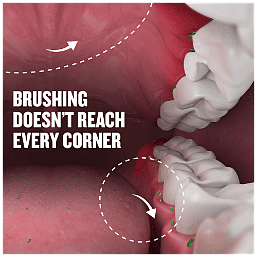 Listerine Mouthwash Liquid - Cool Mint, Removes 99.9% Germs, 80 ml  Removes 99.9% of Germs