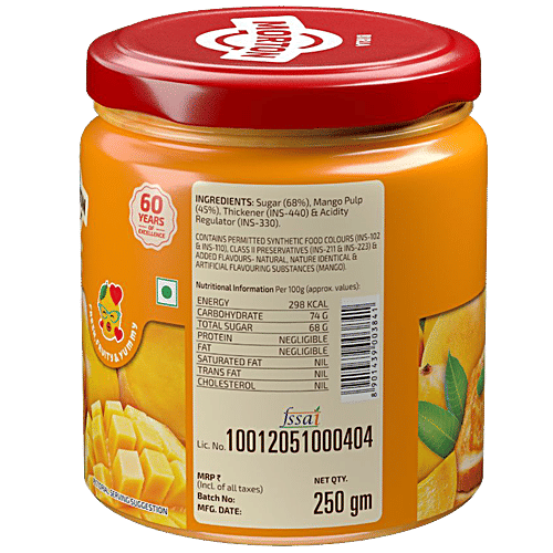 Morton  Jam - Mango, 250 g Jar 