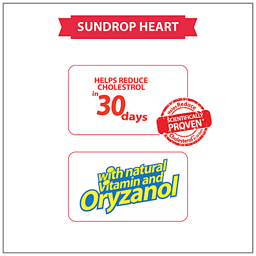 Sundrop Heart Rice Bran + Sunflower Oil, 5 L Jar with Natural Vitamin & Oryzanol