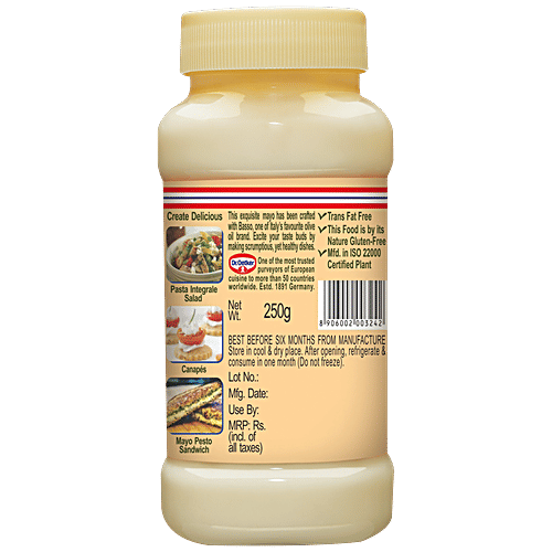 Buy Funfoods Mayonnaise Eggless Olive Oil 275 Gm Jar Online At Best