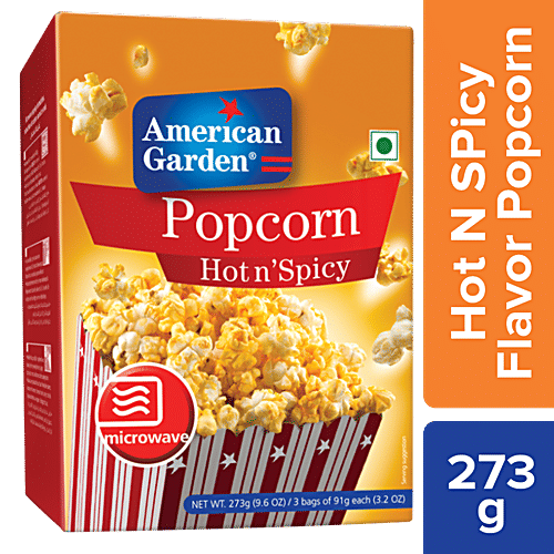 Buy American Garden Microwave Popcorn Hot And Spicy 273 Gm Pouch Online