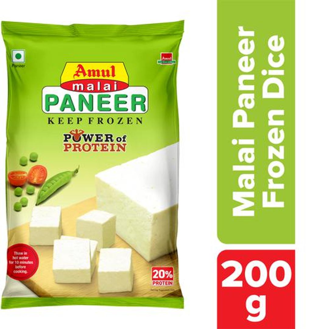 Amul Malai Paneer, 200 g Pouch
