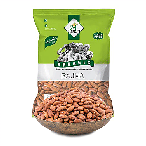 24 Mantra Organic Rajma, 500 g Pouch 