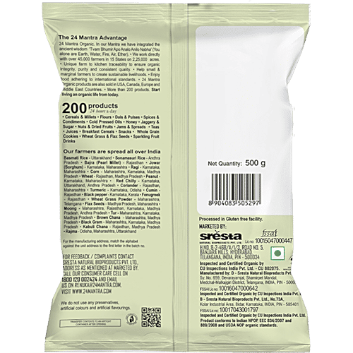 24 Mantra Organic Channa Dal/Kadalai Parupu, 500 g Pouch 