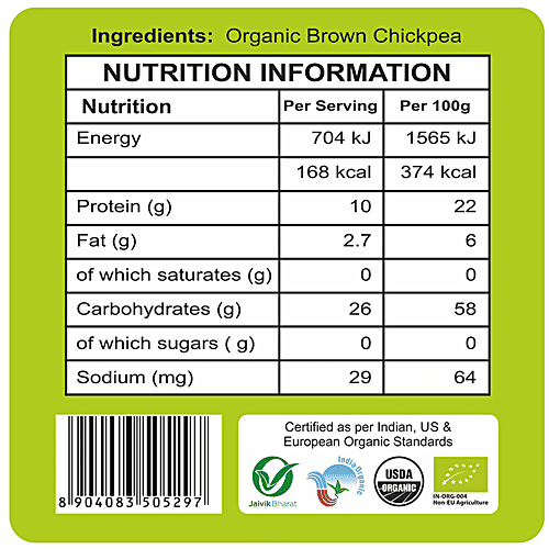 24 Mantra Organic Channa Dal/Kadalai Parupu, 500 g Pouch 
