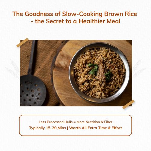 24 Mantra Organic Organic Rice/Akki - Sonamasuri Brown, 1 kg Pouch Gluten Free, Grown without Synthetic Pesticides & GMOs