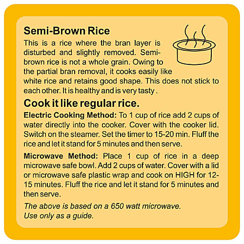 24 Mantra Organic Semi Brown Rice/Arisi, 5 kg Pouch 